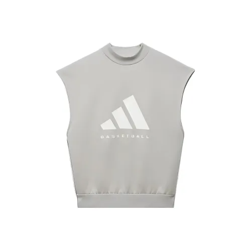 Adidas Металлический серый Унисекс Футболки