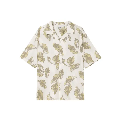 UNIQLO Сливочный Унисекс Рубашки