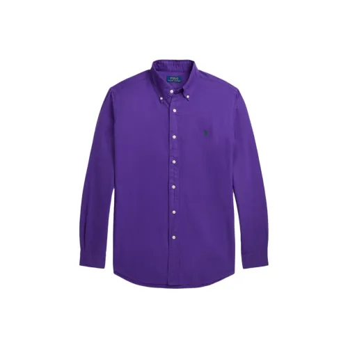 Polo Ralph Lauren SS24 Рубашка Мужская Фиолетовая