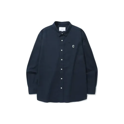 COVERNAT SS24 Рубашка Мужская Морской Синий