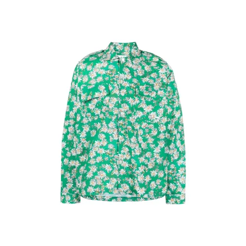 RHUDE Зеленые Мужские Рубашки