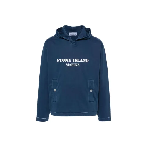 STONE ISLAND Толстовка Мужская Синяя
