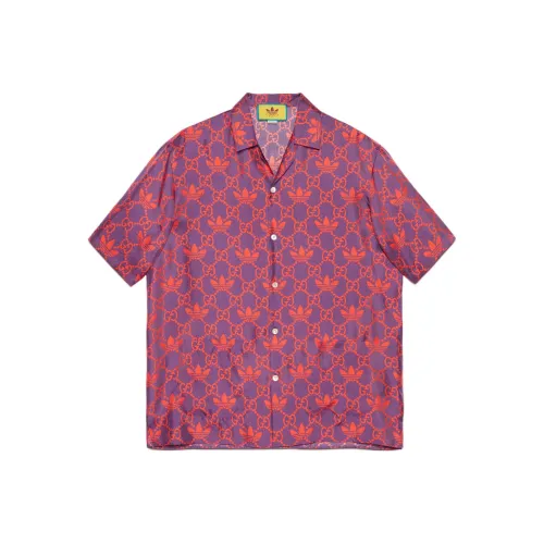 GUCCI X ADIDAS Collaboration Рубашка Унисекс Фиолетовый