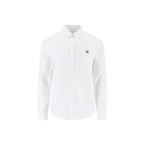 Maison Kitsune Белые Мужские Рубашки