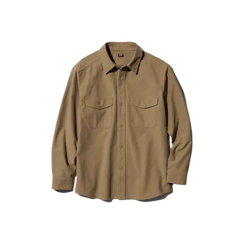UNIQLO Рубашка Unisex Light Umber