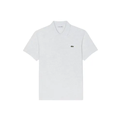 Поло LACOSTE Collaboration Мужское Светло-Серое