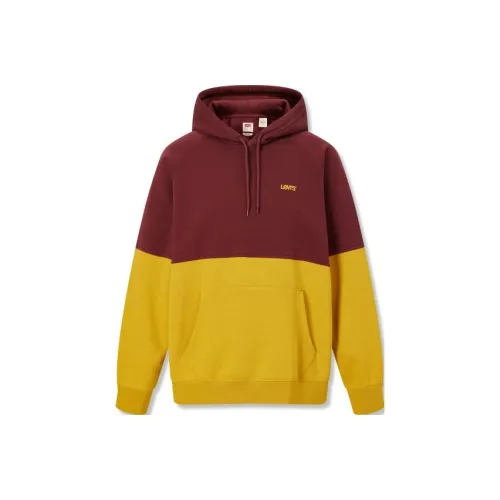 Levi's Толстовка Мужская Желтая и Кофейная