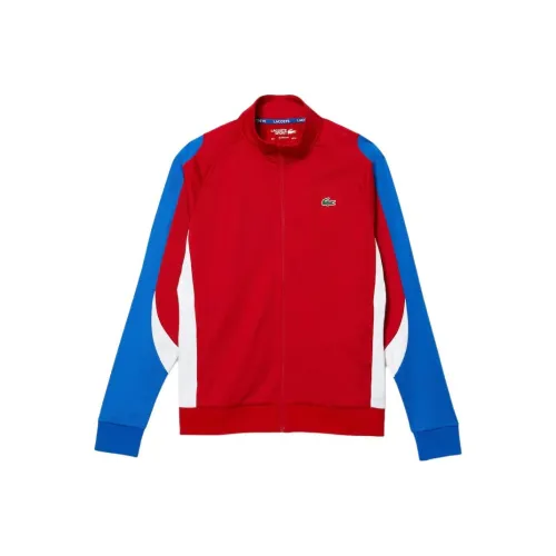 LACOSTE Толстовка Мужская Синяя Красная Белая