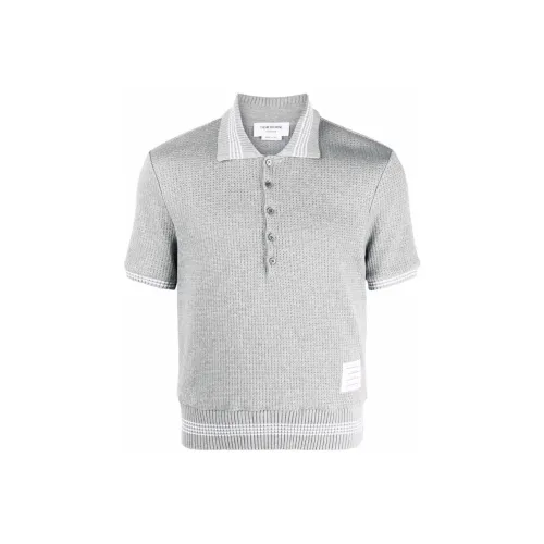 THOM BROWNE Серый Мужской Поло