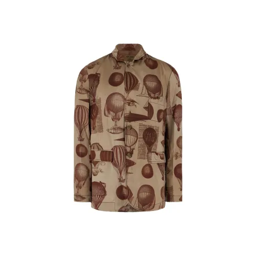 UMA WANG Рубашка Мужская Светло-Коричневая