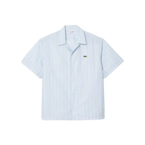 LACOSTE Collaboration Светло-Синие Мужские Рубашки