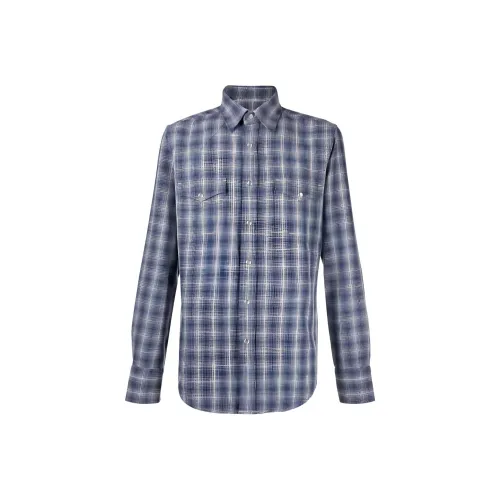 TOM FORD Blue Men's Shirts TOM FORD Синий Мужские Рубашки