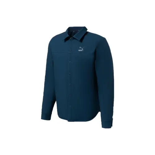 PUMA PAISLEY WOVEN Двусторонняя рубашка Shacke мужская синяя