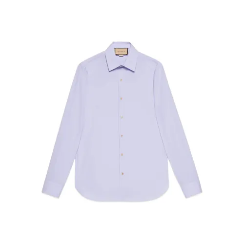 GUCCI Светло-фиолетовые Мужские Рубашки
