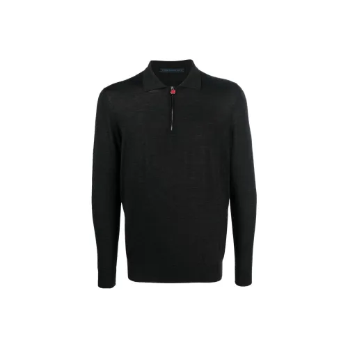 KITON Мужская черная поло