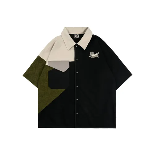 WOOKONG Черная унисекс рубашка