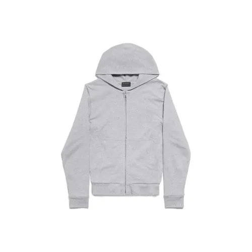 Balenciaga FW24 Свитшот Slim Fit Унисекс Серый Белый