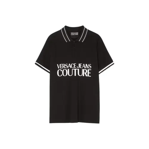 VERSACE Мужская черная поло