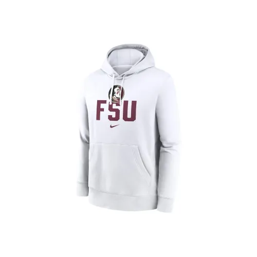 Nike Florida State Seminoles Primetime Club Campus Sweatshirt Men's White