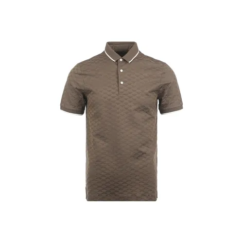 EMPORIO ARMANI SS25 Поло Мужское Кофейного Цвета