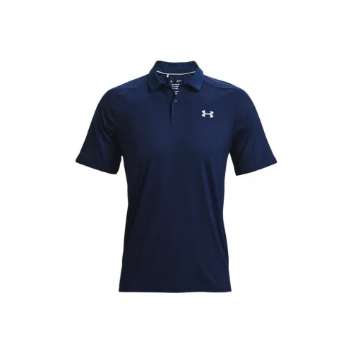 Under Armour Iso CHILL Темно-синий Синий Мужское Поло