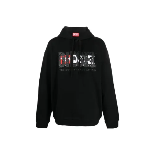 DIESEL Мужские черные свитшоты