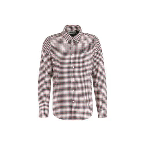 BARBOUR FW22 Рубашка Мужская Красная Синяя