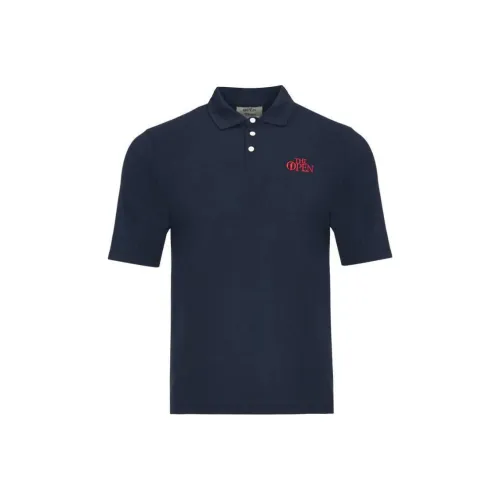 MANORS GOLF APPAREL Мужская поло рубашка морского синего цвета