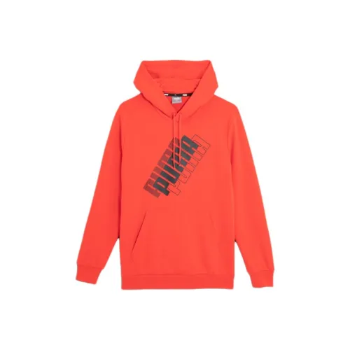 PUMA Толстовка Мужская Ярко-Красная