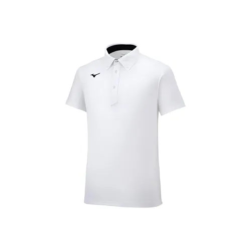 Mizuno Белое Унисекс Поло