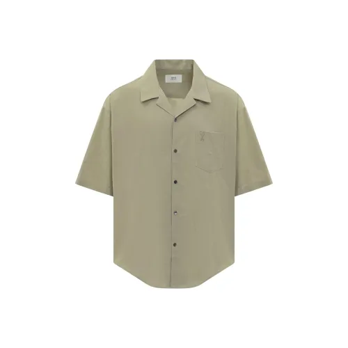 AMIPARIS Зеленые Мужские Рубашки