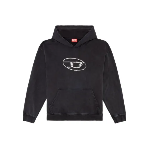 DIESEL Черные Мужские Свитшоты