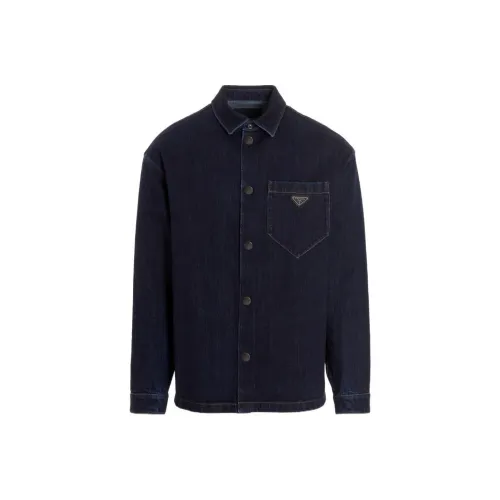 PRADA Мужские Черные Рубашки