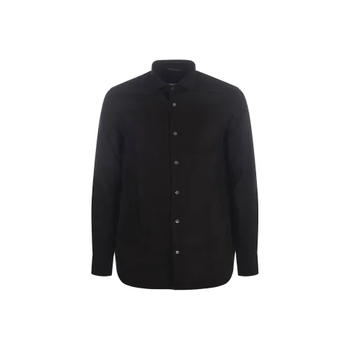 EMPORIO ARMANI SS23 Рубашка Мужская Черная