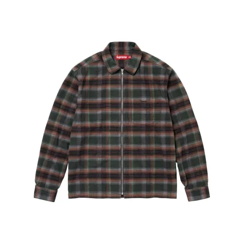 Supreme SS24 WEEK3 SHADOW Клетчатая рубашка унисекс