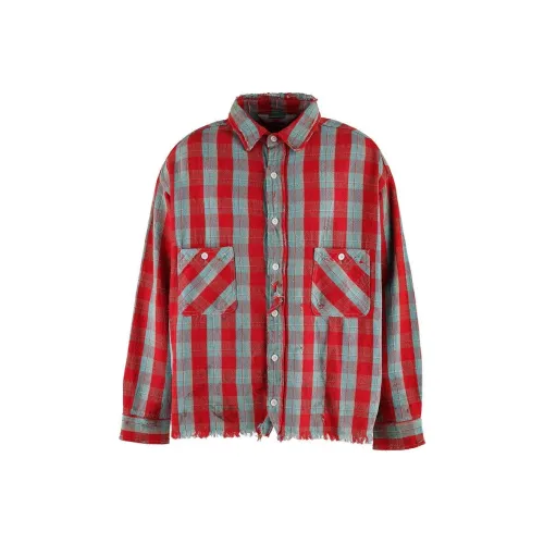 SAINT Mxxxxx x SEAN WOTHERSPOON Рубашка Унисекс Красная