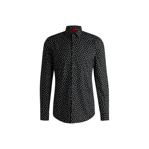 Hugo Boss Мужские Черные Рубашки