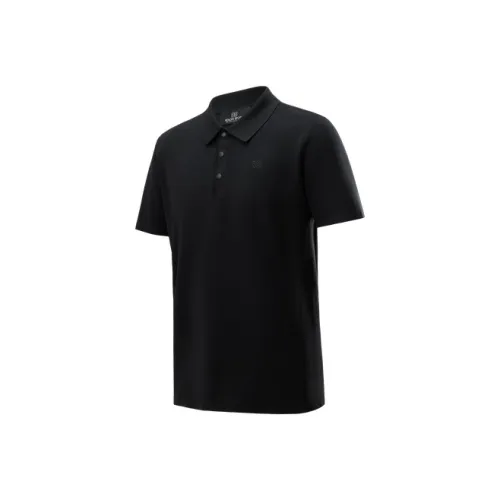 KOLON SPORT Черная мужская поло рубашка