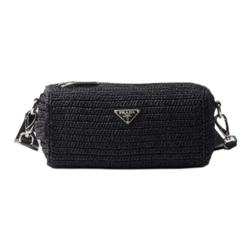 PRADA Сумка через плечо из телячьей кожи женская черная