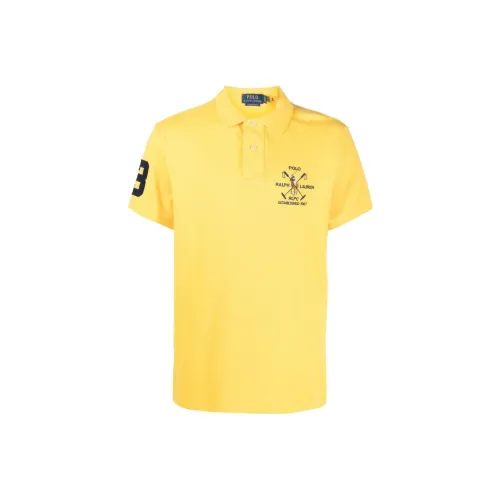 Polo Ralph Lauren Желтая Мужская Рубашка Polo