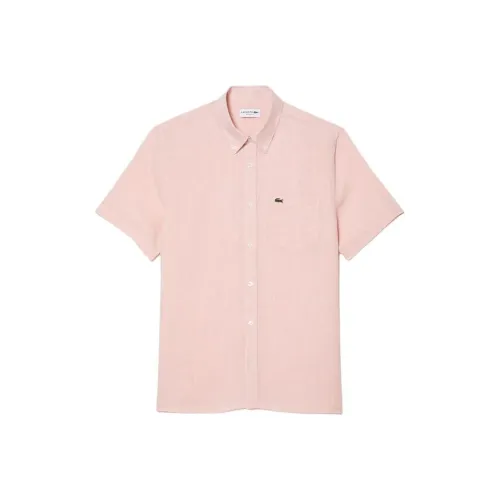 LACOSTE Collaboration Светло-розовые Мужские Рубашки