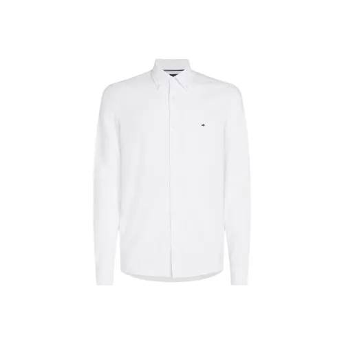 Tommy Hilfiger Dobby Slim Fit Oxford Shirt Men's White