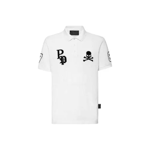 PHILIPP PLEIN Белая Мужская Рубашка Поло
