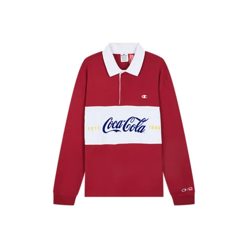 Чемпион COCA COLA Co Бренд Новогодний красный Унисекс Поло