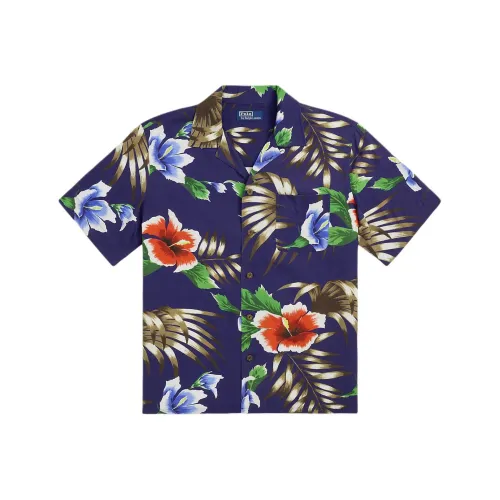 Polo Ralph Lauren Classic Fit Hoffman С принтом CAMP Рубашка Мужская Темно-синяя