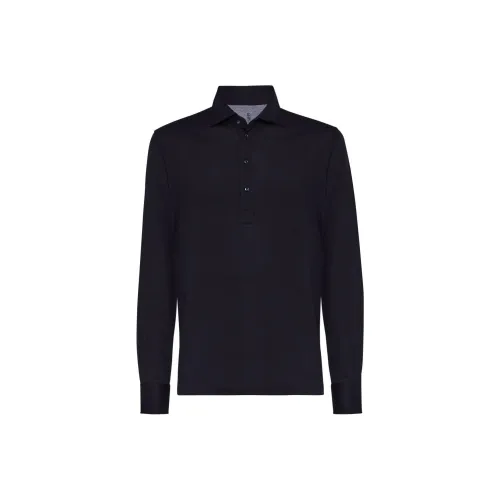 BRUNELLO CUCINELLI Поло Мужское Midnight Blue