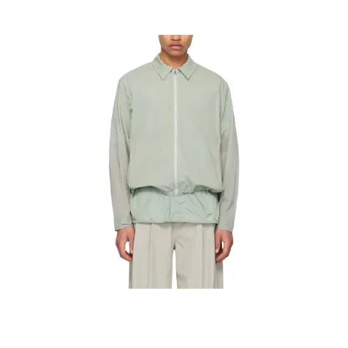 AMOMENTO SS24 ZIP UP Рубашка Мужская Мятная Мятно-Зеленая