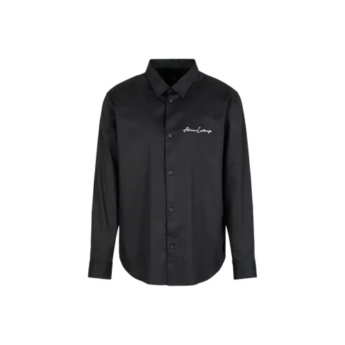 ARMANI EXCHANGEAE SS24 Рубашка Мужская Черная