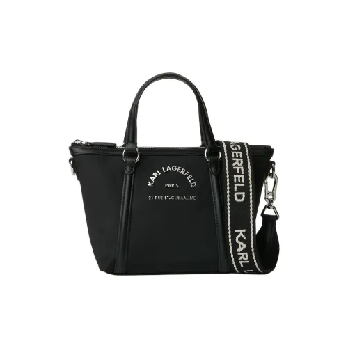 Karl Lagerfeld Переработанный полиамид Тоут Сумка Сумка для покупок Сумка через плечо Сумка мини Женская Черная