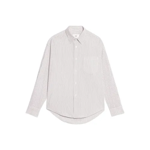 AMIPARIS Серый Белый Унисекс Рубашки